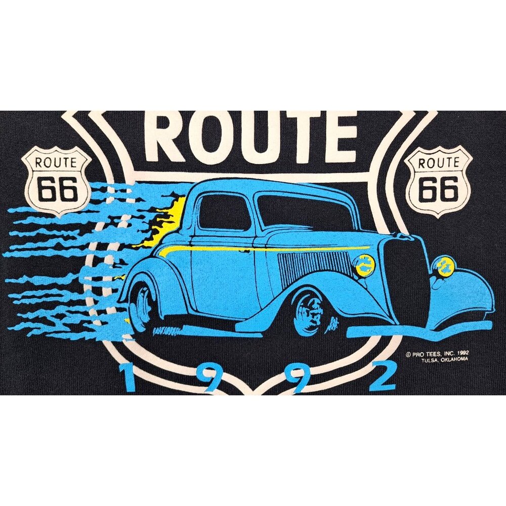 Vintage Tulsa State Fair Sweatshirt Glow In Dark Route 66 XXL New Deadstock 1992 - Picture 8 of 12